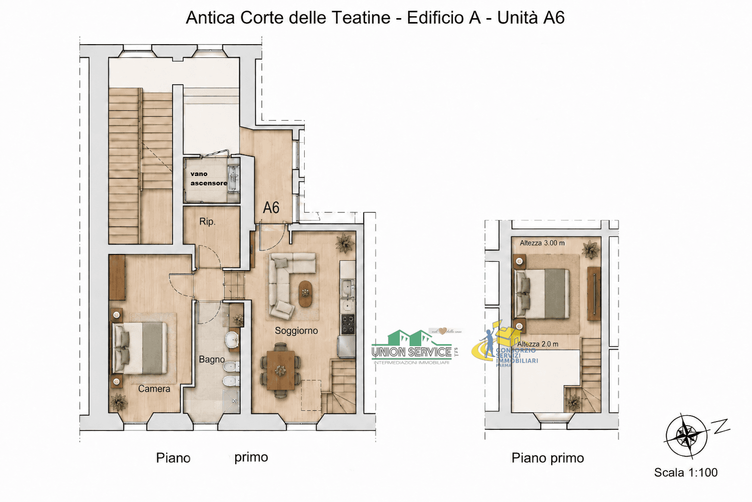 2 camere Collecchio · 10976 · foto 1